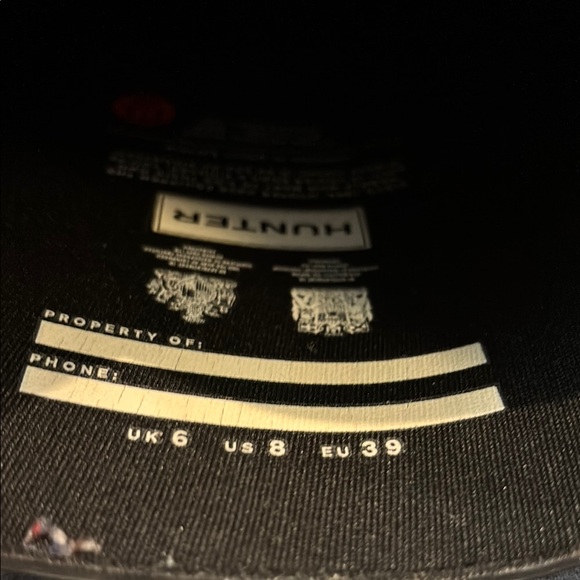 Hunter Black Tall Rain Boots - Picture 4 of 4